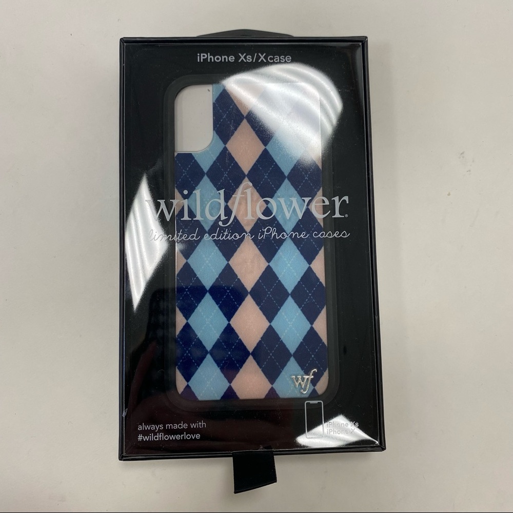 NWT Wildflower argyle iphone XS/X case